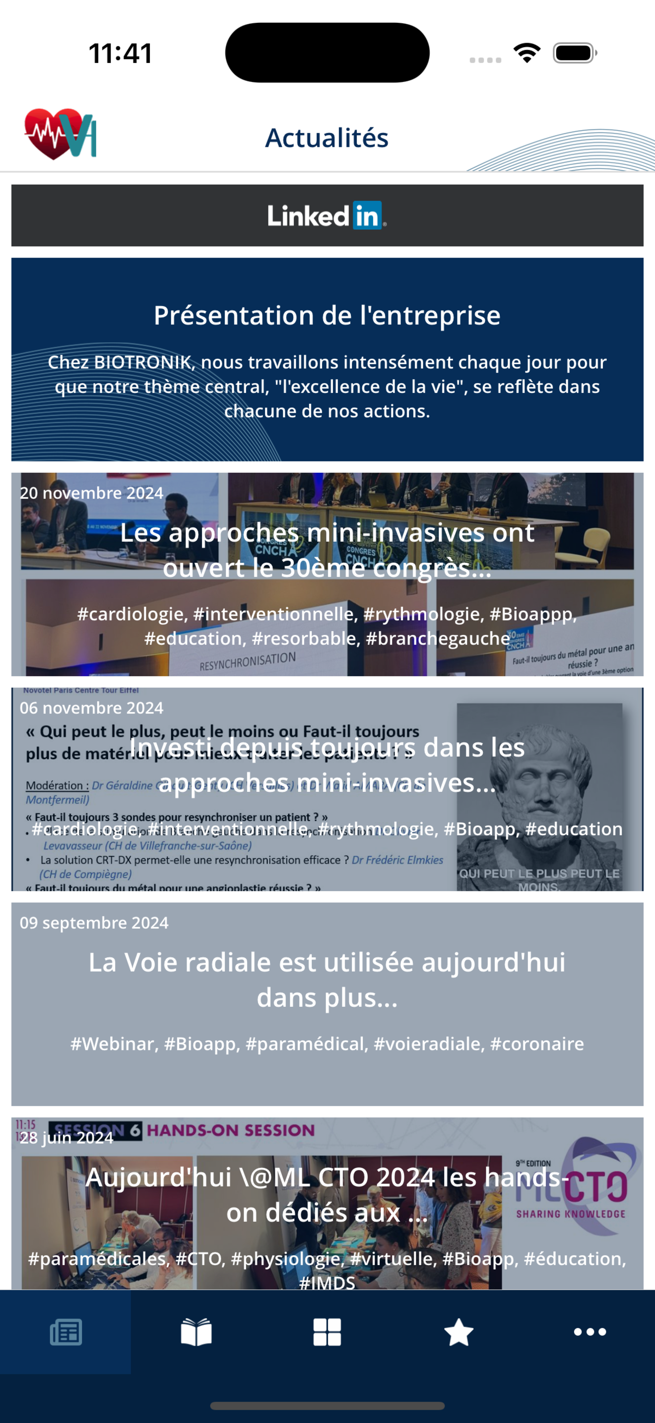 présentation de l'application